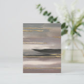 Vergoldeter Goldabstrakter Druck des Postkarte (Stehend Vorderseite)