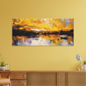 Vergoldeter Horizontbruch Leinwanddruck (Insitu (Wohnzimmer))