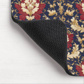 Vergoldeter Jugendstil-Blumendamask Mousepad (Ecke)