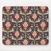 Vergoldeter Jugendstil-Blumendamask Mousepad (Vorne)