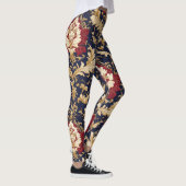 Vergoldeter Jugendstil-Blumendamast Leggings (Rechts)