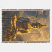 Vergoldeter sitzender Buddha unter einem Sonnenunt Decke (Vorderseite)
