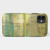 Vergoldeter Türkis und grüne abstrakte Malerei Case-Mate iPhone Hülle (Rückseite (Horizontal))