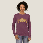 Vergoldeter Weingarten-Wappen Tri-Blend Shirt (Volle Vorderseite)