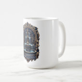 Vergoldetes Barockbrunnen-T-Shirt, Premium Kaffeetasse (VorderseiteRechts)