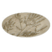 Vergoldetes Laub II Schneidebrett (Ecke)