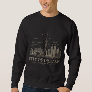 Vergoldetes Stadt-Toronto-Skyline-Sweatshirt Sweatshirt