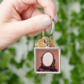 Vergoldung-gemalter Papiermachespiegel, c.1890 Schlüsselanhänger (Hand)