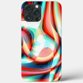 Vergrößern der gekrümmten roten Linien, überlagert Case-Mate iPhone Hülle (Rückseite)