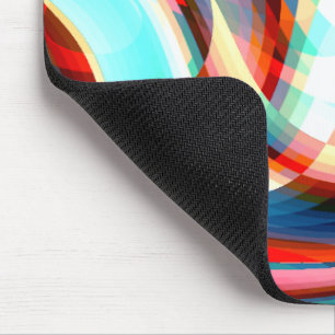 Vergrößern der gekrümmten roten Linien, überlagert Mousepad