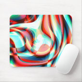 Vergrößern der gekrümmten roten Linien, überlagert Mousepad (Mit Mouse)