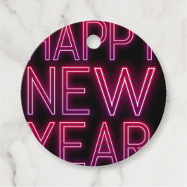 Vergrößern der Lila Gradienten im neuen Jahr Geschenkanhänger