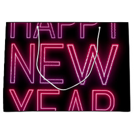 Vergrößern der Lila Gradienten im neuen Jahr Große Geschenktüte