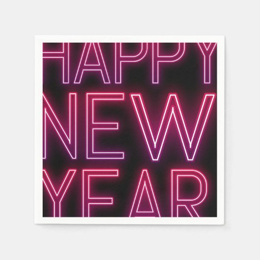 Vergrößern der Lila Gradienten im neuen Jahr Serviette (Vorderseite)