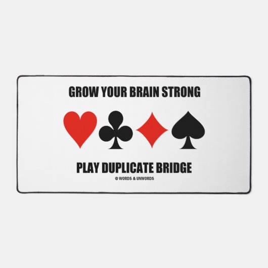 Vergrößern Sie Ihr Gehirn stark spielen Duplikatbr Schreibtischunterlage (Vorderseite)