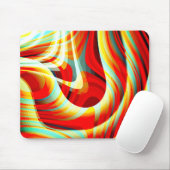 Vergrößernd gekrümmte rote Striche überlagern sich Mousepad (Mit Mouse)