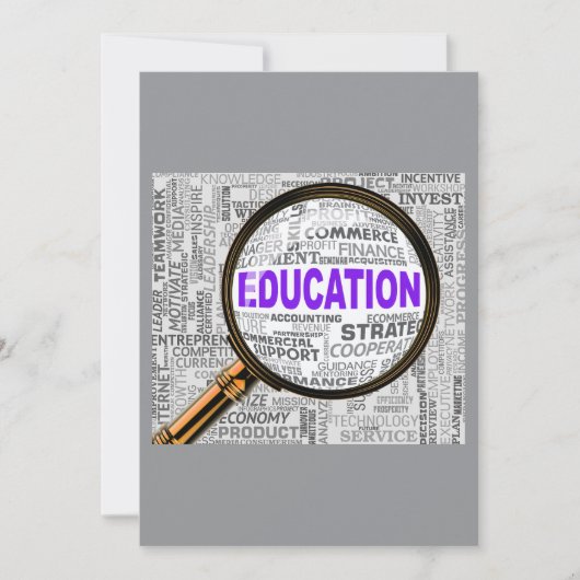 Vergrößernde Bildung Einladung (Vorderseite)