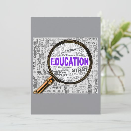 Vergrößernde Bildung Einladung (Stehend Vorderseite)