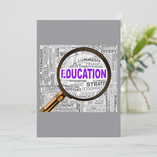 Vergrößernde Bildung Einladung