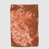 Vergrößerte Blume mit leichter Erleichterung, brau Golfhandtuch (Vorderseite)