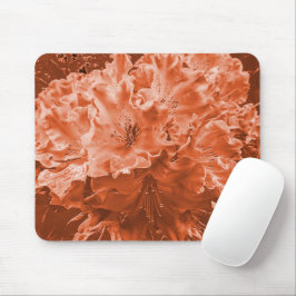 Vergrößerte Blume mit leichter Erleichterung, brau Mousepad