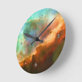 Vergrößerte Region des Omega-Nebels Runde Wanduhr (Winkel)