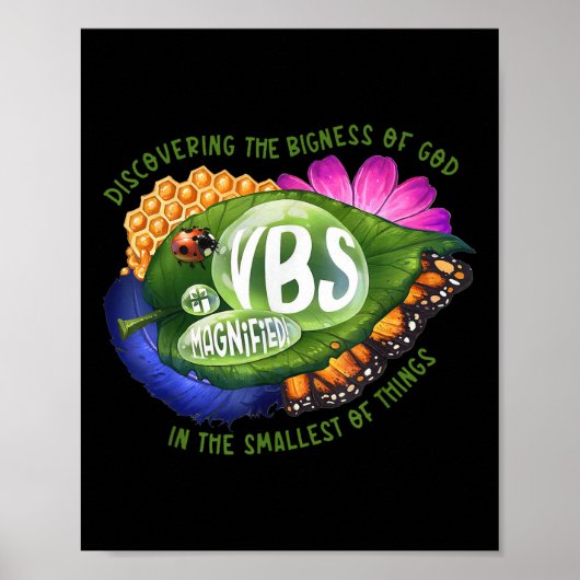 Vergrößerte Vbs 2025 Die Größe Gottes entdecken Poster (Vorne)