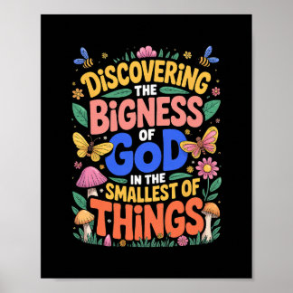 Vergrößerte VBS 2025 Die Größe Gottes entdecken  Poster