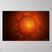 Vergrößerter Blick auf das Ei Poster (Vorne)