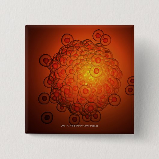 Vergrößerter Blick auf ein Ovum Button (Vorderseite)
