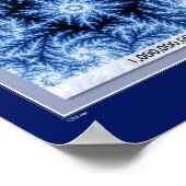 Vergrößerung - Blau Poster (Ecke)