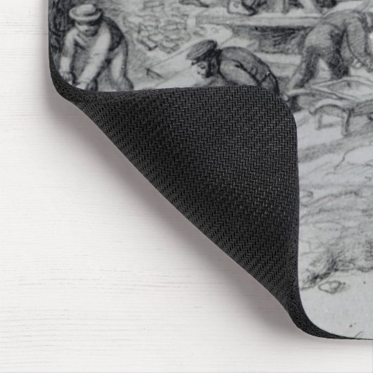 Vergrößerung der Abwasserkanäle bei Moorfields, Mousepad (Ecke)