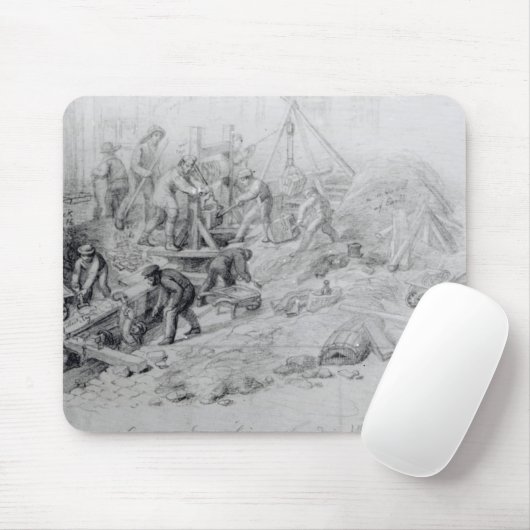Vergrößerung der Abwasserkanäle bei Moorfields, Mousepad (Mit Mouse)