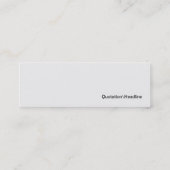 Vergrößerung Mini Visitenkarte (Rückseite)