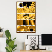 Vergrößerung - Orange Poster (Heimbüro)