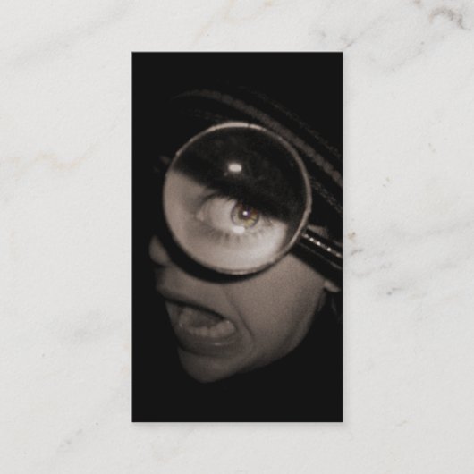 Vergrößerungsoptometriker Visitenkarte (Vorderseite)