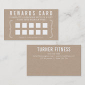 VERGÜTEN Sie einfachen Text minimales modisches Treuekarte (Vorne/Hinten)