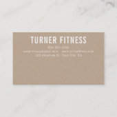 VERGÜTEN Sie einfachen Text minimales modisches Treuekarte (Rückseite)