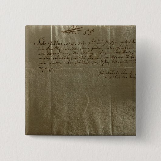 Vergütungs-Empfang, am 17. Dezember 1704 Button (Vorderseite)