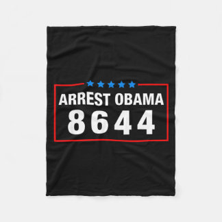Verhaften Sie Obama 2025 Vintage 8644 US-Flagge Mä Fleecedecke