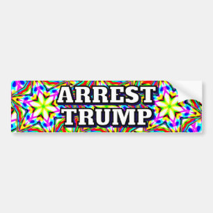 VERHAFTET TRUMP (Sie können die Wörter ändern) Autoaufkleber