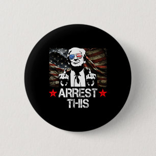 Verhaftung dieser Trump Fingers Pro Trump 2024 Button