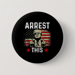 Verhaftung dieses Trump 2024 verurteilte Felon Tru Button