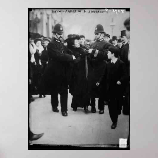 Verhaftung einer Suffragette in London England 191 Poster (Vorne)