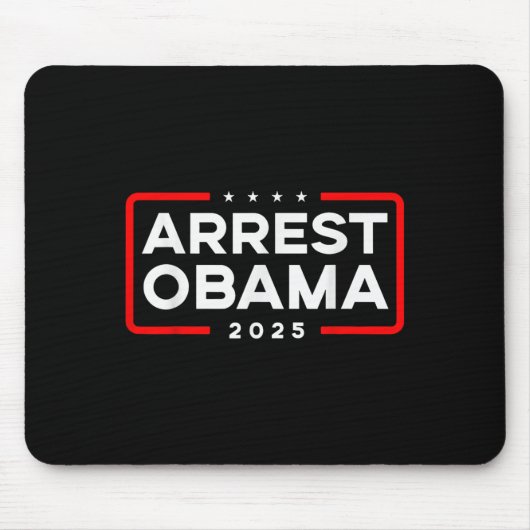 Verhaftung Obama 2025 Mousepad (Vorne)