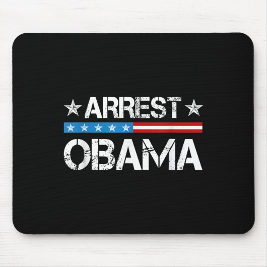 Verhaftung Obama 2025 Mousepad (Vorne)