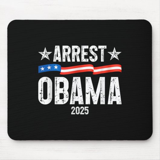 Verhaftung Obama 2025 Mousepad (Vorne)