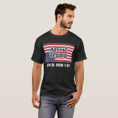 Verhaftung Trumps amerikanischer Fahne auf den Kop T-Shirt (Vorne ganz)