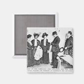 Verhaftung von Frau Pankhurst Magnet (Vorderseite/Rückseite)