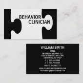 Verhalten Clinician Puzzle Piece Visitenkarte (Vorne/Hinten)